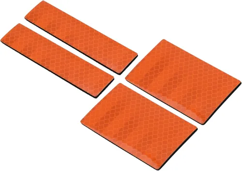 Miniatura 7 de PATIKIL Parche reflectante 1x4 2x3, 4 piezas de cierre de gancho y bucle de seguridad para deportistas nocturnos, trabajadores, excursionistas, Azul