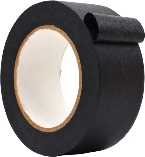 Miniatura 26 de WOD MTC5 Cinta de Enmascarar de Color, Negro, 1 pulgada x 60 yardas. Cinta Colorida para Maestros y Pintores para Arte y Manualidades Divertidas
