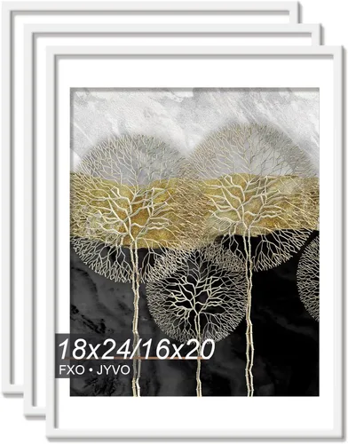 Miniatura 97 de Fxojyvo Marco de Fotos de 4x6, Muestra Foto de 3.5x5 con Paspartú o 4 x 6 Sin Paspartú, Liviano y de Alta Transparencia Marco de 4 por 6 para Pared