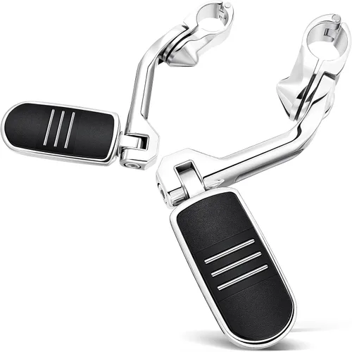 Miniatura 9 de Benlari Estriberas de Carretera, Estriberas Ajustables de Acero Inoxidable 304 de 1.25" Compatibles con Harley Touring Street Glide Softail Dyna