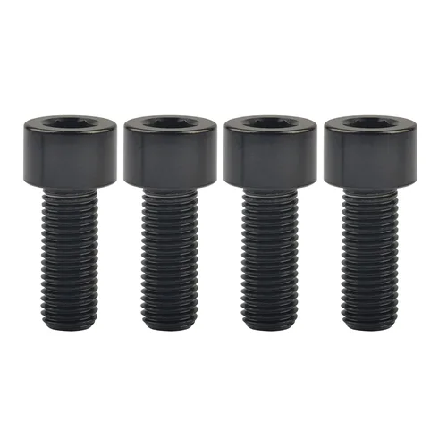 Miniatura 35 de Tornillos Allen de cabeza hueca de titanio M10 20 25 30 35 40 45 50 55 2.362 in Tornillos paquete de 4 (M10 x 0.787 in, paso 0.049 in, negro)