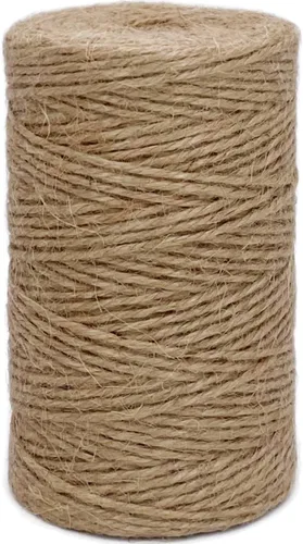 Miniatura 7 de Cuerda de yute de 1000 pies de 0.118 in de grosor natural para jardín, cuerda resistente para jardinería, agrupación, manualidades, manualidades