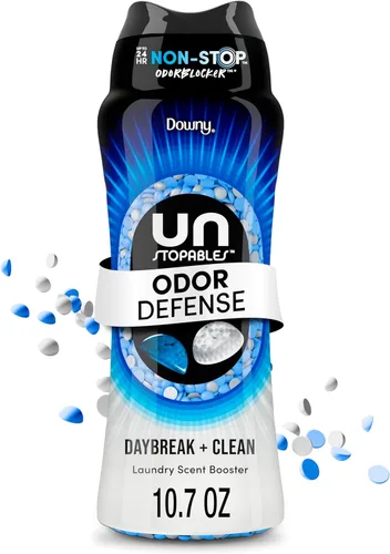 Downy Unstopables Fusions Defensa contra Olores Cuentas Potenciadoras de Aroma para Lavandería en el Lavado, Aroma Daybreak + Clean, 10.7 onzas,