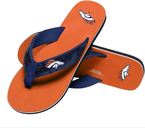 Miniatura 30 de FOCO Womens NFL Team Logo Sequin Strap Sandals Flip Flops