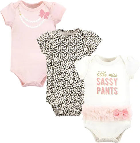 Miniatura 94 de Hudson Baby baby-girls Cotton Bodysuits 3-pack