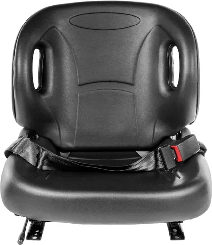 Miniatura 3 de Stark USA Asiento universal de repuesto para montacargas mecánico con suspensión de asiento ajustable, Clark Cat Toyota, asiento curvado