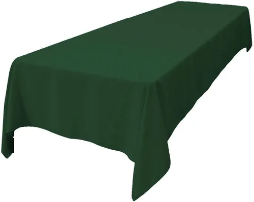 Miniatura 59 de LA Linen Mantel rectangular lavable de popelín de poliéster, resistente a las manchas y a las arrugas, cubierta de mesa 60x84, mantel de tela