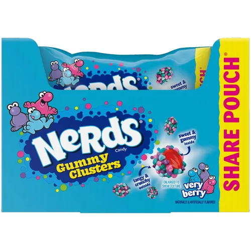 Miniatura 6 de Nerds Gummy Clusters Very Berry Bolsas de 3 oz - Caja de 12
