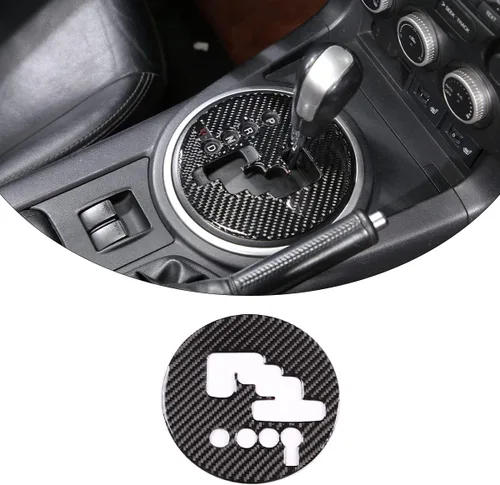 Miniatura 2 de Adhesivos de fibra de carbono suave para engranajes de control de automóvil, cubierta protectora para moldura de marco, marco de engranajes