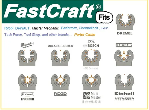 Miniatura 8 de FastCraft - Hojas de sierra oscilantes de alta calidad, 40 piezas, se adapta a la mayoría de las marcas
