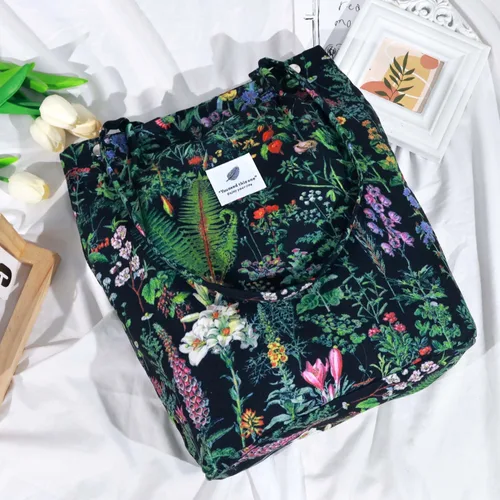 Miniatura 54 de Ayieyill - Bolsa de pana para mujer y niña, con correa de lona para colgar al hombro, bolsa con bolsillo