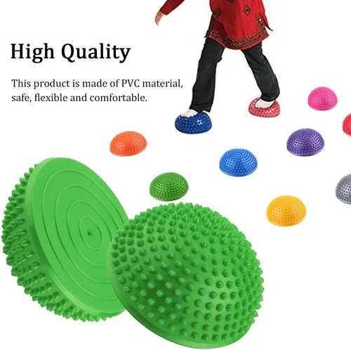Miniatura 3 de Pelota de equilibrio, masaje de pies y entrenamiento de estabilidad con superficie texturizada, accesorio de pilates para yoga, fitness, gimnasia
