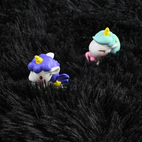 Miniatura 7 de Foxmas Alfombras de Área Suaves y Esponjosas para Dormitorio, Habitación de los Niños, Alfombra Lanuda de Felpa para Guardería, Alfombras Peludas