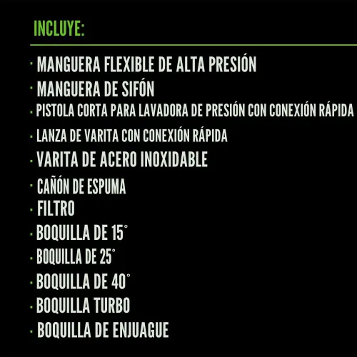 Miniatura 8 de EGO Power+ Lavadora a presión de 2100 psi 1.2 gpm con batería, agua fría, con 4 boquillas de pulverización, kit de 6.0Ah