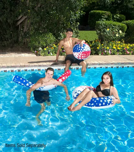 Miniatura 3 de Poolmaster American Stars - Flotadores inflables para piscina para niños y adultos