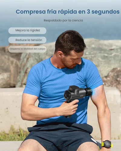 Miniatura 2 de RENPHO Pistola de masaje Thermacool activa de tejido profundo con calor y frío, regalos del día del padre, elegible para FSA, masajeador de espalda