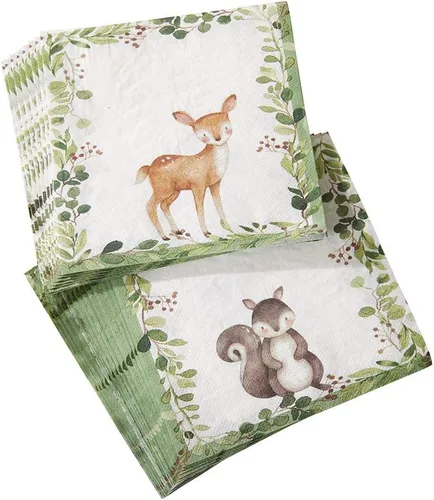 Miniatura 12 de Kate Aspen Servilletas de papel rústicas bohemias de 2 capas (juego de 30), servilletas decorativas gruesas, perfectas para bodas de otoño, brunch