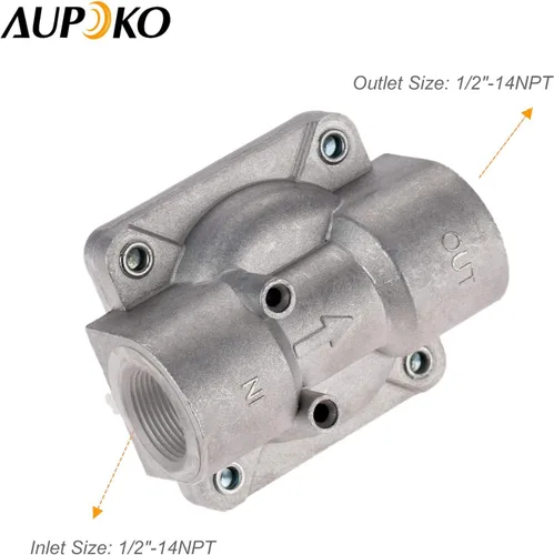 Miniatura 6 de Aupoko Regulador de parrilla de gas natural 1/2 "-14NPT LP Reguladores de gas, presión de entrada: 1/2 "PSIG, presión de salida LPG 5 "W.C, para gas