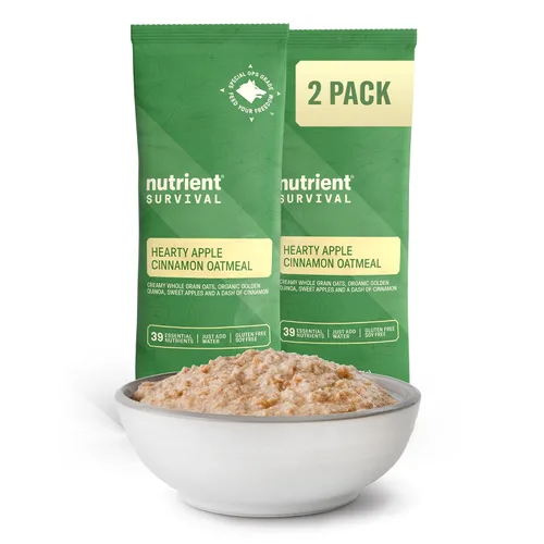 Miniatura 9 de Harina de avena instantánea con alto contenido de proteínas, manzana y canela, suministros de preparación liofilizados y suministro de alimentos