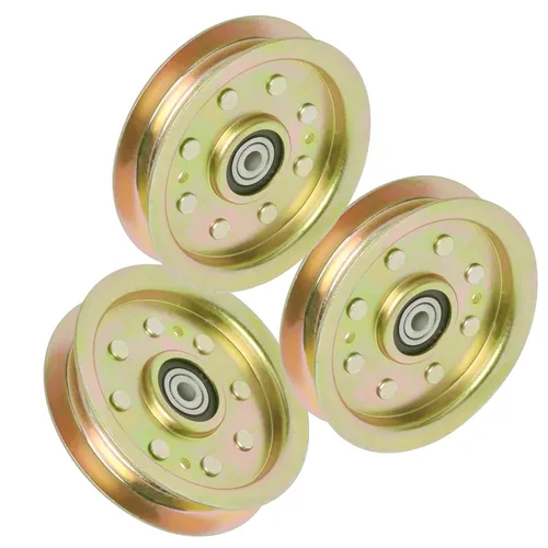 Polea tensora plana para MTD Cub Cadet RZT 50 L54 42 S50 Troy-Bilt GT54 TB2450 756-04129B 956-04129C Paquete de 3