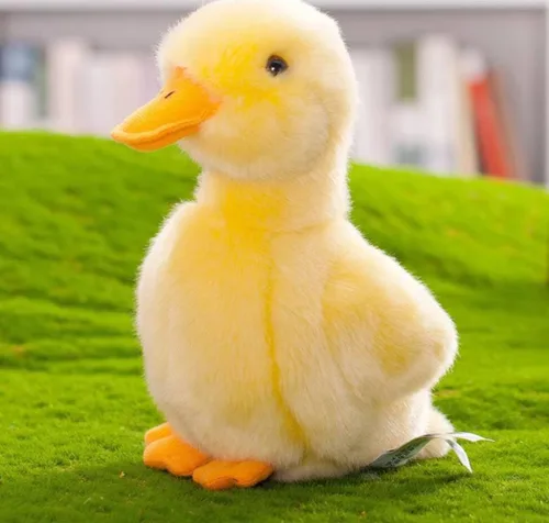 Miniatura 2 de Pollito amarillo de 6 pulgadas y juguetes de peluche de pato amarillo de 8 pulgadas