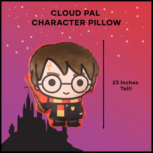 Miniatura 4 de Northwest Harry Potter Cloud Pal - Almohada de personaje, 23 pulgadas, Chibi Harry