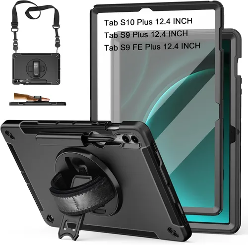Miniatura 25 de Funda para Galaxy Tab S6 Lite de 10.4 pulgadas 2024/2022/2020: funda de TPU de grado militar a prueba de golpes con protector de pantalla - soporte