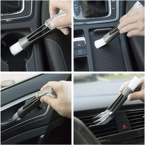 Miniatura 7 de Cepillo de coche de microfibra Mango extensible Interior Exterior Limpieza multiusos Cepillo de coche