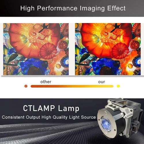 Miniatura 3 de Módulo de lámpara de proyector de repuesto EP93 / V13H010L93 con carcasa compatible con elplp93 EB-G7000W EB-G7100/NL EB-G7200W EB-G7800 G7200WNL