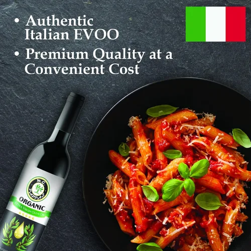 Miniatura 4 de M.G. PAPPAS Aceite de oliva orgánico italiano extra virgen prensado en frío, galardonado, AOVE sin filtrar, sin gluten, sin alérgenos, aceite