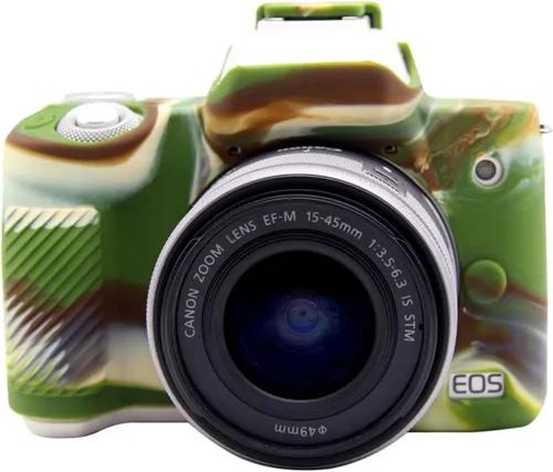 Miniatura 9 de Rieibi Funda de silicona para Canon EOS M50/M50 II, funda protectora de silicona suave para cámara Amarillo