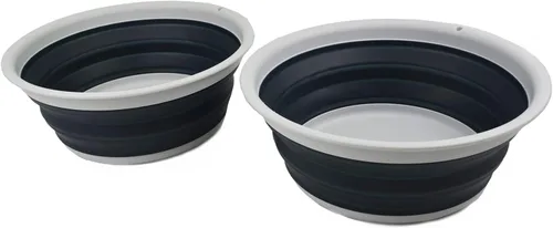 Miniatura 11 de SAMMART Tina plegable de 7.5 L (1.98 galones) - Tina plegable - Lavabo portátil - Tina de plástico que ahorra espacio