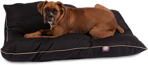 Miniatura 56 de Majestic Pet Cama rectangular para perros tamaño mediano, lavable, cama antideslizante y cómoda para mascotas, cama para jaula para perros, almohada