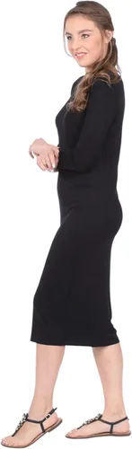 Miniatura 2 de Kosher Casual Vestido midi modesto hasta la rodilla con mangas 3-4 para mujer