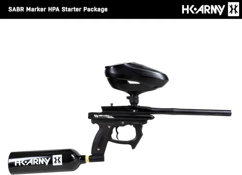 Miniatura 2 de HK Army SABR paquete de inicio de marcador de pistola de paintball CO2