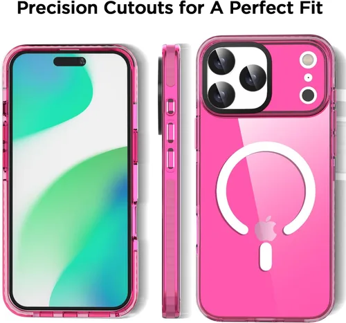 Miniatura 161 de AICase Funda protectora para iPhone 16 compatible con iPhone 16, delgada, ligera, transparente [no amarillenta] Diseño vibrante