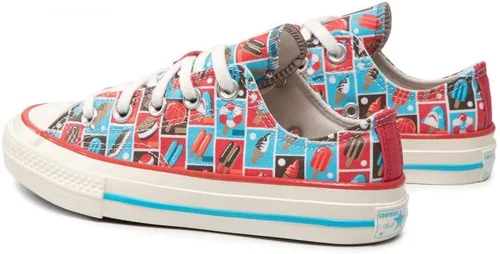 Miniatura 3 de Converse Youth Chuck 70 Ox Frozen Treats Soft RedBaltic BlueEgret A00519F