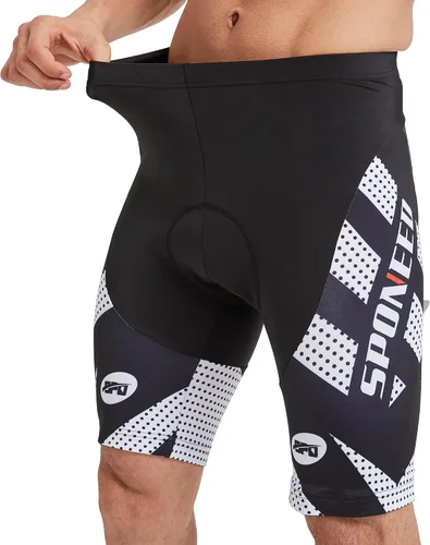 Miniatura 8 de sponeed Pantalones cortos de ciclismo para hombre, pantalones acolchados para ciclismo, ropa de ciclismo