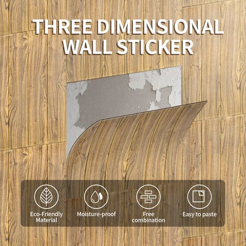 Miniatura 3 de UNICOO - Paneles de pared 3D autoadhesivos con efecto ladrillos reales para habitación de niños, baño, sala de estar, 116 pies cuadrados, 20 Grano