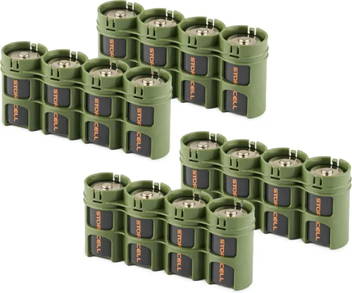 Miniatura 10 de Storacell by Powerpax SlimLine D Battery Caddy, Black, Holds 4 Batteries (Pack of 2)