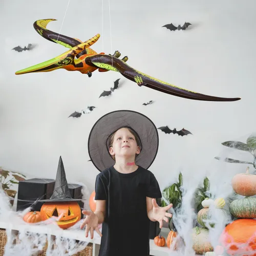Miniatura 2 de Inflable Stegosaurus, 46 pulgadas de largo, null Pteranodon Marrón/Naranja