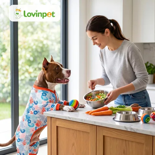 Miniatura 8 de LovinPet Conjunto de pijama, camiseta interior para abrigos de perro, tela suave y ligera, estampado de árboles de coral y conchas, camisa de Azul