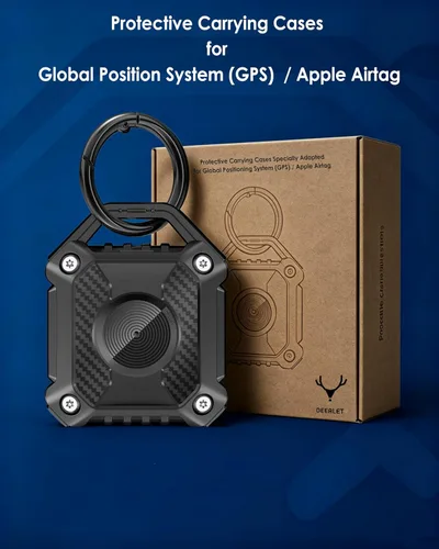 Miniatura 4 de Paquete de 4 soportes para Airtag (1ª y 2ª generación), IP68 resistente al agua, protección completa de 360°, fundas protectoras para sistema