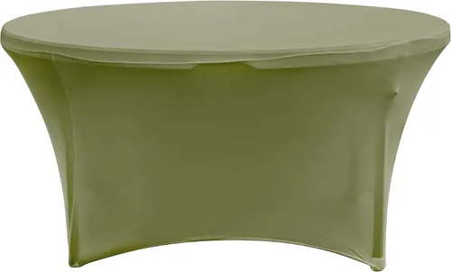 Miniatura 13 de Simply Elegant Mantel redondo ajustable de elastano Mantel para mesa de banquete, mantel de poliéster y elastano, para cumpleaños, quinceañera