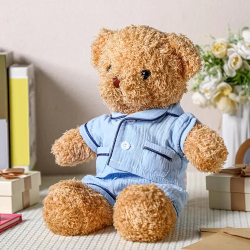Miniatura 7 de Hungdao Bear Clothes - Pijamas para hacer tus propios trajes de animales, se adapta a la mayoría de accesorios de oso de 14 pulgadas (azul)