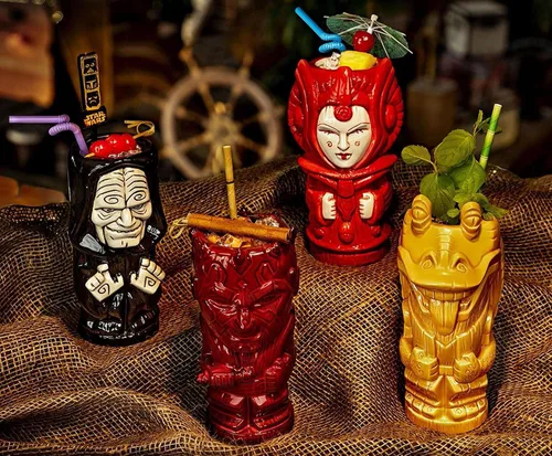 Miniatura 3 de STAR WARS Geeki Tikis Emperor Palpatine Darth Sidious - Taza de cerámica 18 onzas