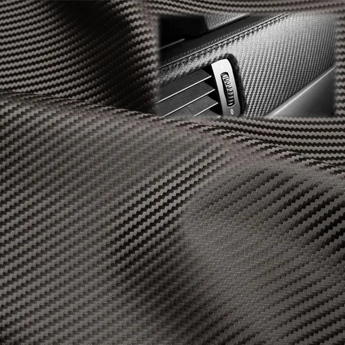 Miniatura 6 de EZAUTO WRAP Funda de asiento para automóvil de 12 x 54 pulgadas (1 x 4.5 pies), tela negra de fibra de carbono de 54 pulgadas de ancho, vinilo