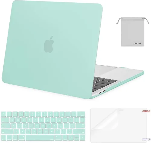 Miniatura 47 de MOSISO - Carcasa rígida de plástico, cubierta de teclado, protector de pantalla y bolsa de almacenamiento para MacBook Pro 13 pulgadas/33 cm Azul