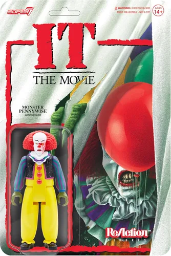 Super7 IT Pennywise (Monster) - Figura de acción de TI de 3.75 pulgadas, coleccionables de terror clásicos y juguetes retro
