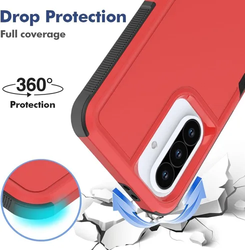 Miniatura 52 de Jeylly Compatible con Samsung Galaxy A22 5G Funda, Funda Samsung A22 5G con 2pcs protectores de pantalla de vidrio templado